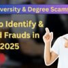 Fake University & Degree Scams in India – How to Identify & Avoid Frauds in 2025